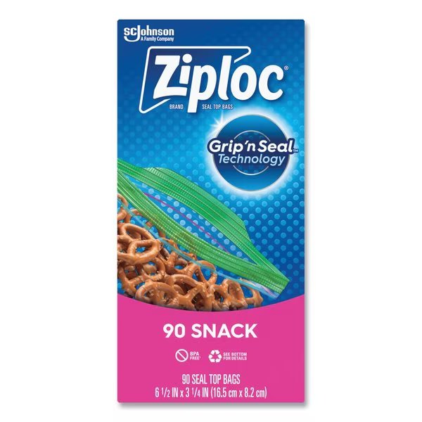 Seal Top Snack Bags, 10 oz, 6.5